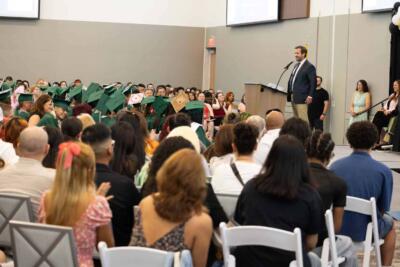 orador en la graduación