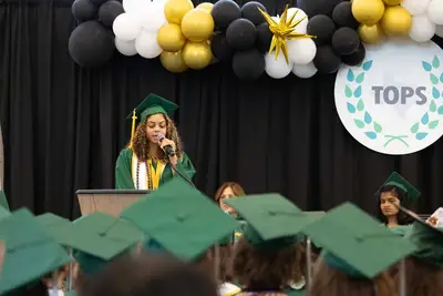 orador en la graduación